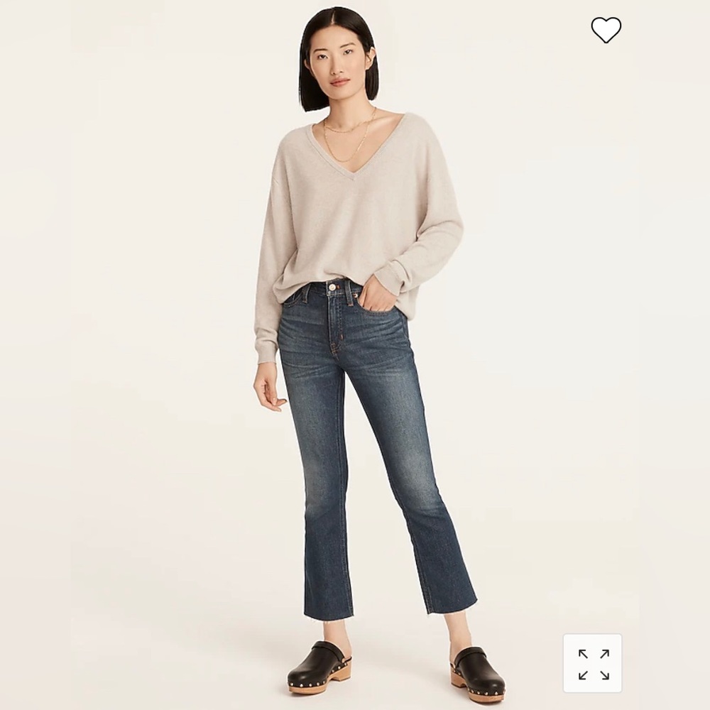NWT J. Crew Billie Demi boot crop jeans size 33